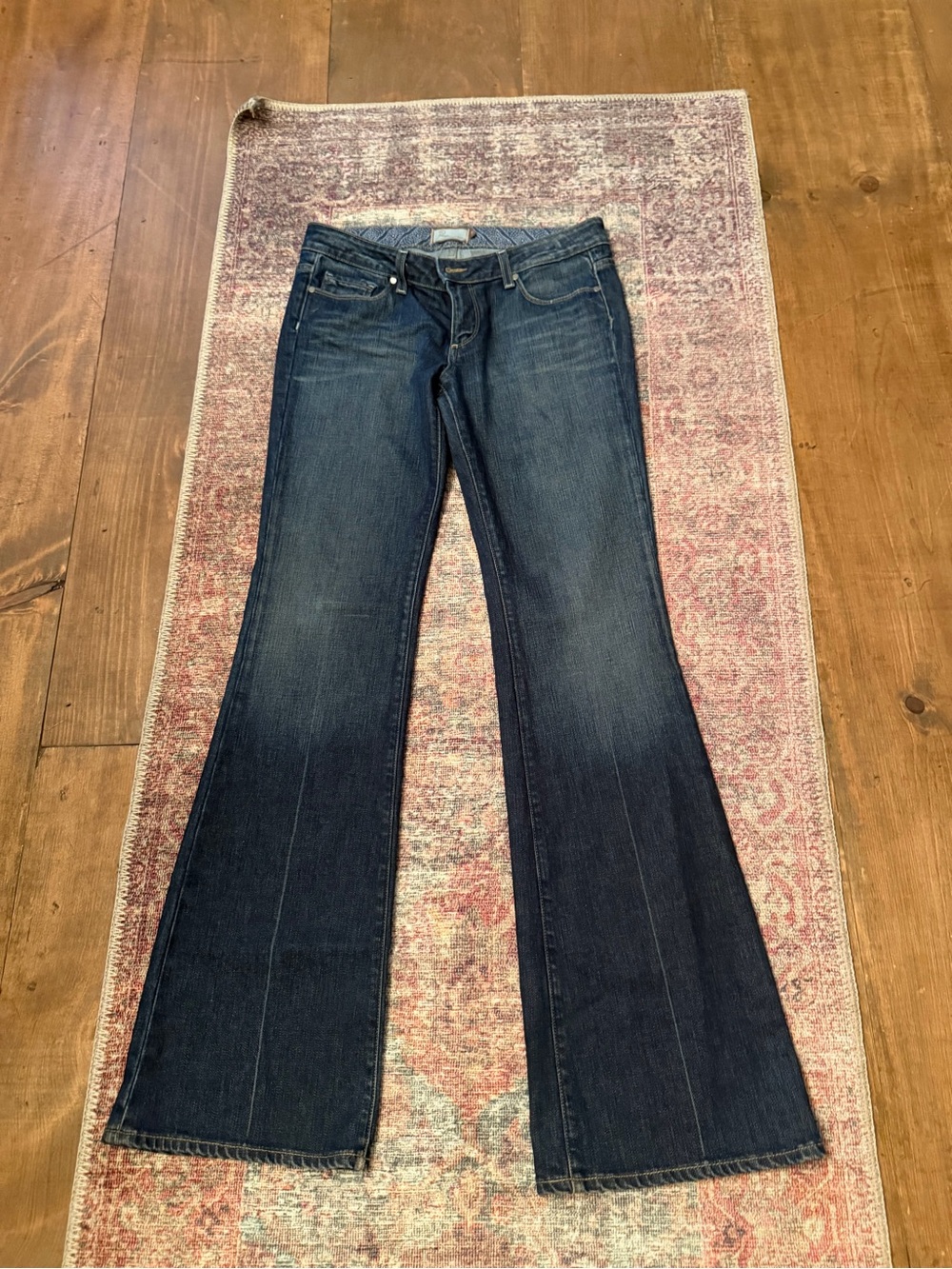 PAIGE Dark Blue Flare Jeans